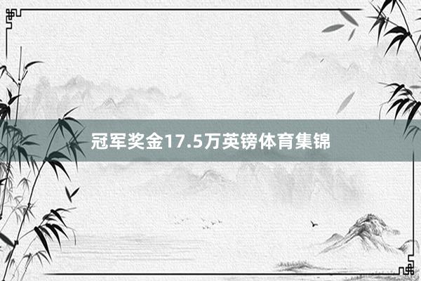 冠军奖金17.5万英镑体育集锦