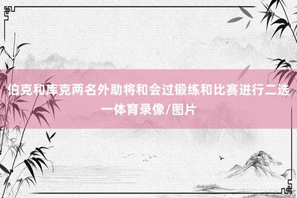 伯克和库克两名外助将和会过锻练和比赛进行二选一体育录像/图片