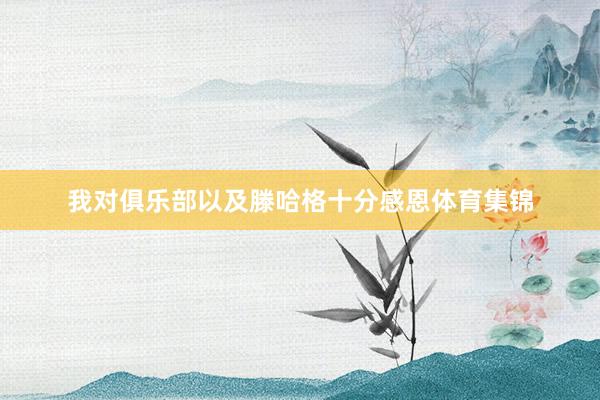 我对俱乐部以及滕哈格十分感恩体育集锦