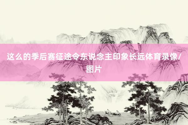 这么的季后赛征途令东说念主印象长远体育录像/图片