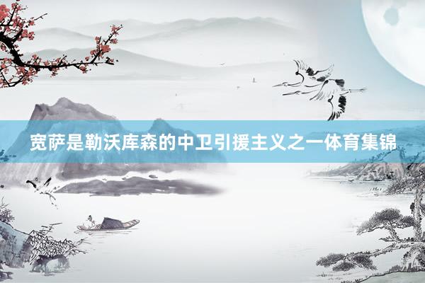 宽萨是勒沃库森的中卫引援主义之一体育集锦