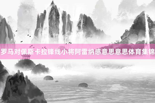 罗马对佩斯卡拉锋线小将阿雷纳感意思意思体育集锦