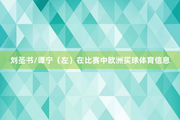 刘圣书/谭宁（左）在比赛中欧洲买球体育信息