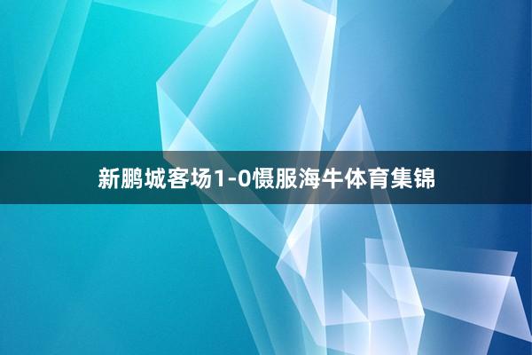 新鹏城客场1-0慑服海牛体育集锦