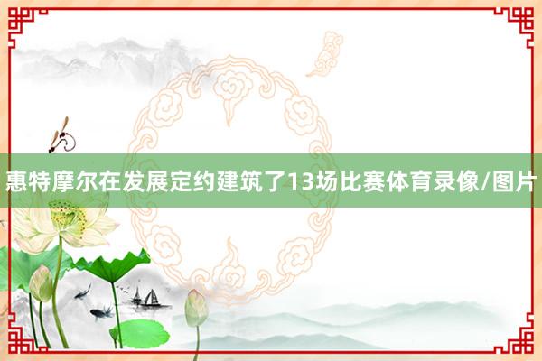 惠特摩尔在发展定约建筑了13场比赛体育录像/图片