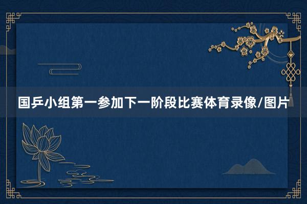 国乒小组第一参加下一阶段比赛体育录像/图片
