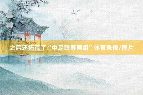 之后还拓荒了“中足联筹画组”体育录像/图片