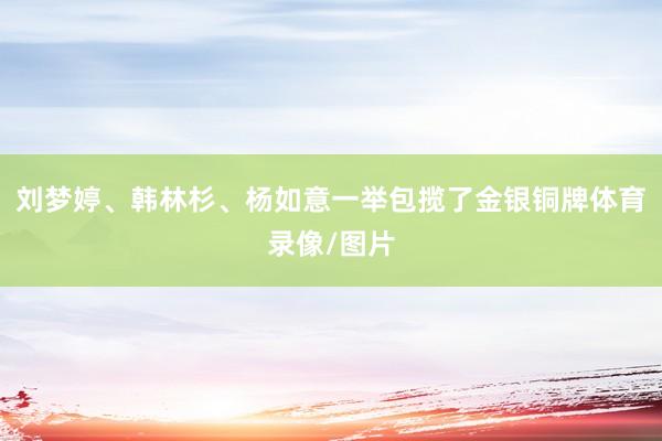 刘梦婷、韩林杉、杨如意一举包揽了金银铜牌体育录像/图片