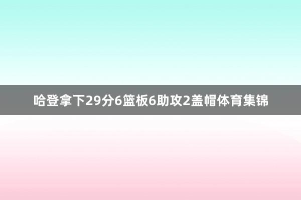 哈登拿下29分6篮板6助攻2盖帽体育集锦
