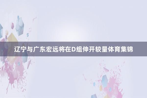 辽宁与广东宏远将在D组伸开较量体育集锦