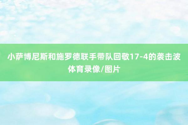 小萨博尼斯和施罗德联手带队回敬17-4的袭击波体育录像/图片