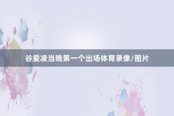 谷爱凌当晚第一个出场体育录像/图片