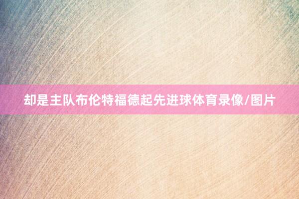 却是主队布伦特福德起先进球体育录像/图片