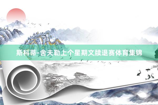 斯科蒂-舍夫勒上个星期文牍退赛体育集锦