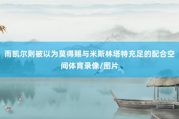 而凯尔则被以为莫得赐与米斯林塔特充足的配合空间体育录像/图片