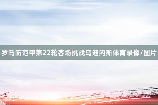 罗马防范甲第22轮客场挑战乌迪内斯体育录像/图片