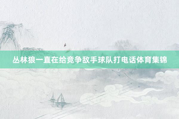 丛林狼一直在给竞争敌手球队打电话体育集锦