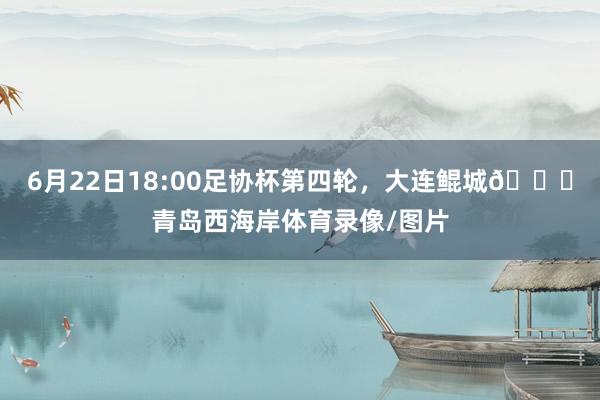 6月22日18:00足协杯第四轮，大连鲲城🆚青岛西海岸体育录像/图片