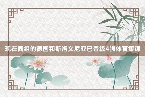 现在同组的德国和斯洛文尼亚已晋级4强体育集锦