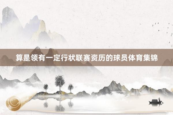 算是领有一定行状联赛资历的球员体育集锦