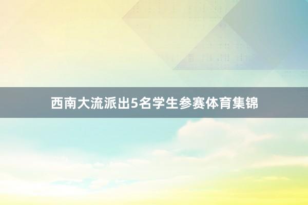 西南大流派出5名学生参赛体育集锦