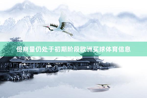 但商量仍处于初期阶段欧洲买球体育信息