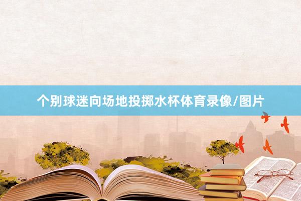 个别球迷向场地投掷水杯体育录像/图片