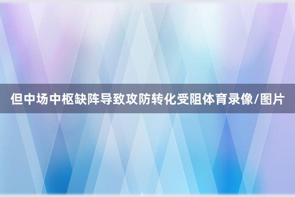 但中场中枢缺阵导致攻防转化受阻体育录像/图片