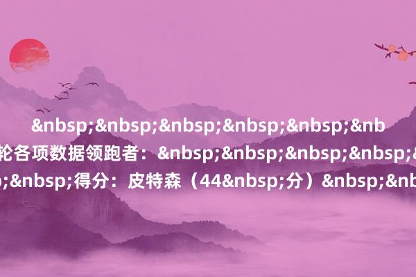 本轮各项数据领跑者: 得分:皮特森(44 分) 篮板:米奇(22 个) 助攻:辛普森(10 次) 抢断:纳托尔(4 次) 盖帽:徐昕(4 次) 欧洲买球体育信息