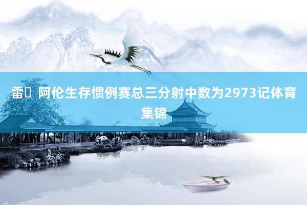 雷・阿伦生存惯例赛总三分射中数为2973记体育集锦