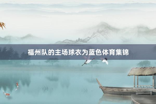 福州队的主场球衣为蓝色体育集锦