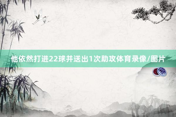 他依然打进22球并送出1次助攻体育录像/图片