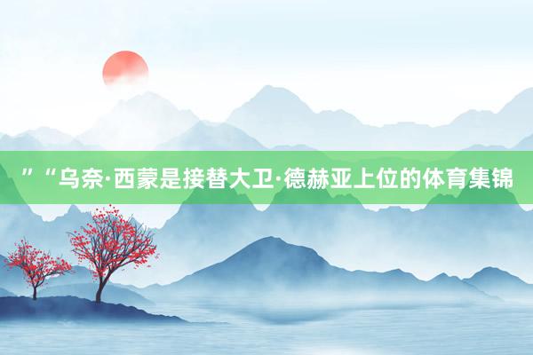 ”“乌奈·西蒙是接替大卫·德赫亚上位的体育集锦